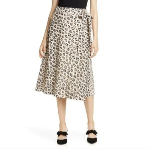 Linen Wrap Skirt by Joie